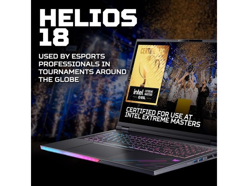 ACER Predator Helios 18 AI PH18-73-97F4 (Black) WQXGA Mini LED, U9 275HX, 64GB, 1TB SSD, RTX 5080 16GB, Win 11 Pro (NH.QVYEX.013)