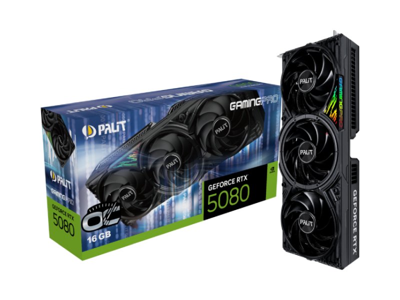 PALIT NVidia GeForce RTX 5080 16GB 256bit RTX5080 GamingPro OC 16GB grafička karta