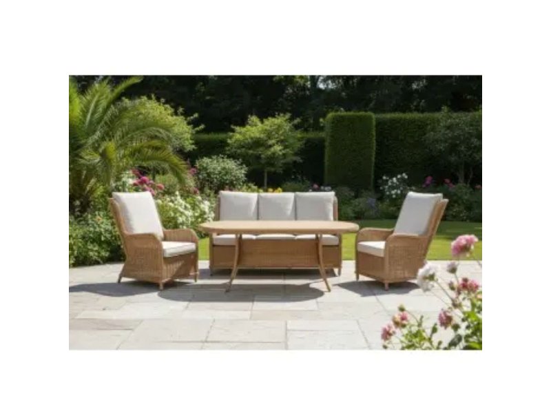 ZenGarden Garden baštenska garnitura Palmera Ratan Natur ZG 030000