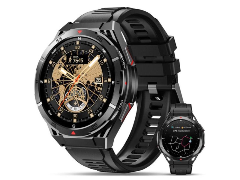 OUKITEL BT12 Black Smart Watch Sport Rugged
