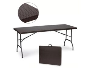 ModernHome Sklopivi sto za proslave 180 cm Rattan Style