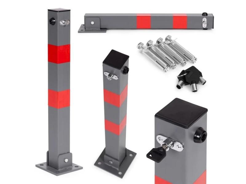 ModernHome Sklopiva Parking barijera STUB sivi 60 cm