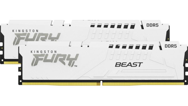 RAM DIMM DDR5 32GB (2x16GB) 5200MHz Kingston Fury Beast White KF552C40BWK2-32