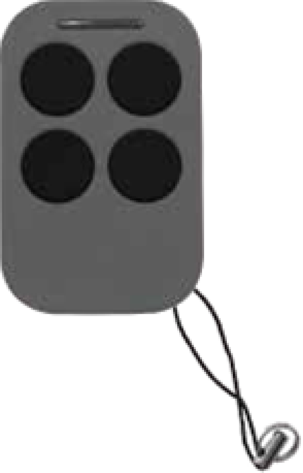 SLT-4C Grey Daljinac 4 tastera gum.