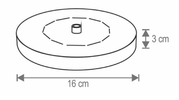 Baštenska plutajuca fontana SWF02 sa solarnim napajanjem 160x30mm