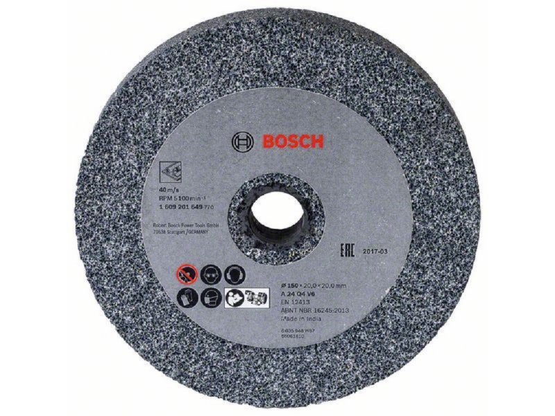 BOSCH Brusna ploča za dvostranu brusilicu 1609201649, 150 mm, 20 mm, 24