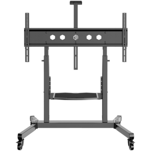 ONKRON Mobile TV Stand Rolling TV Cart for 50 to 100-Inch Screens up to 120 kg, black