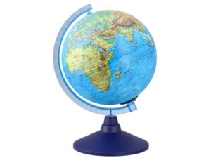 KENGUR Alaysky, globus sa LED svetlom, engleski, fizička mapa, 25cm