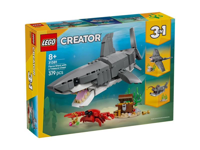 LEGO 31381 Strašna ajkula i kovčeg s blagom
