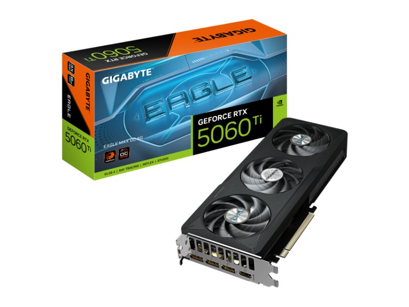 GIGABYTE NVidia GeForce RTX 5060 Ti EAGLE MAX 8GB 128bit GV-N506TEAGLEMAXOC-8GD