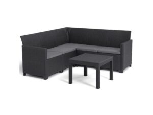 KETER Marie 5 Grafit Ugaona baštenska garnitura