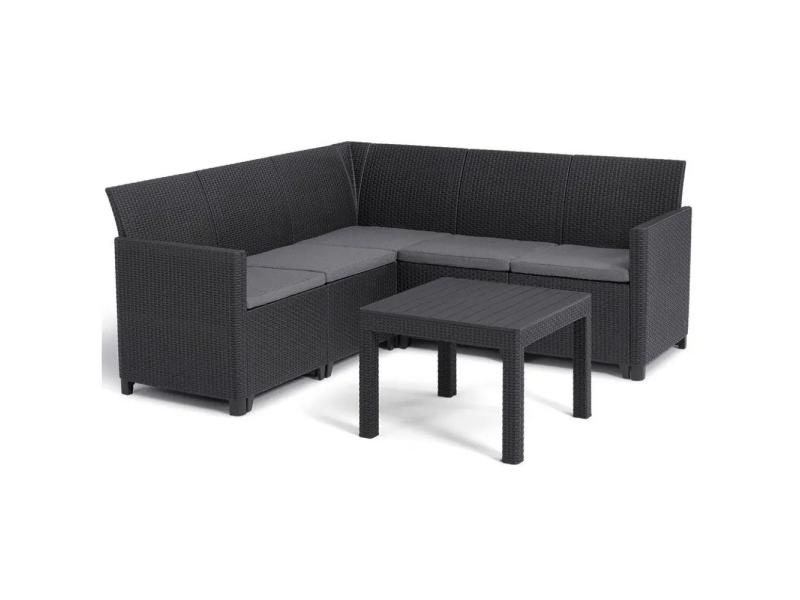 KETER Marie 5 Grafit Ugaona baštenska garnitura