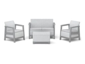 CURVER Baštenska garnitura Scandi Linea II sa box stolom siva CU 264035