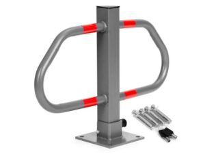 ModernHome Sklopiva parking barijera 50 cm sa ključem i reflektnom trakom (DNPL-006)