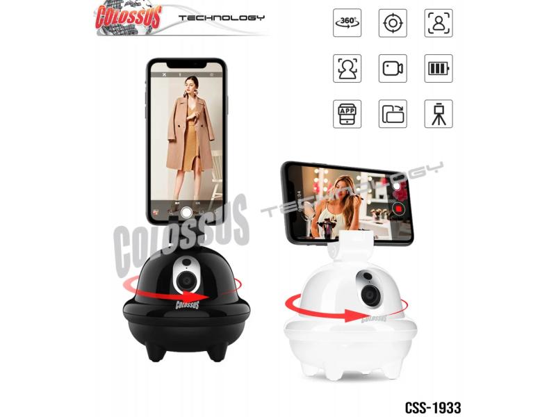 COLOSSUS CSS-1933 Gimbal 360° rotirajući smart držač za praćenje lica i pokreta