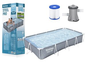 BESTWAY Bazen sa metalnom konstrukcijom i filter pumpom 366x201x66cm Steel pro