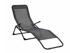 PROGARDEN Baštenska ležaljka – tamno siva