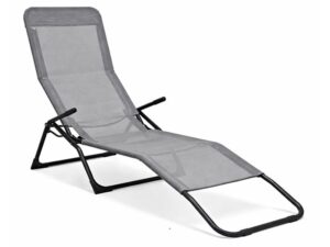 PROGARDEN Baštenska ležaljka svetlo siva