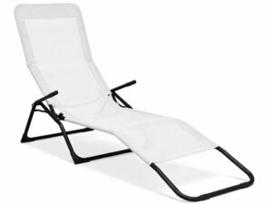 PROGARDEN Baštenska ležaljka bela-bež