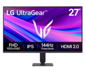 Monitor 27' LG LG 27G411A-B.AEU IPS 1920x1080/144Hz/5ms/HDMI/DP/3,5mm