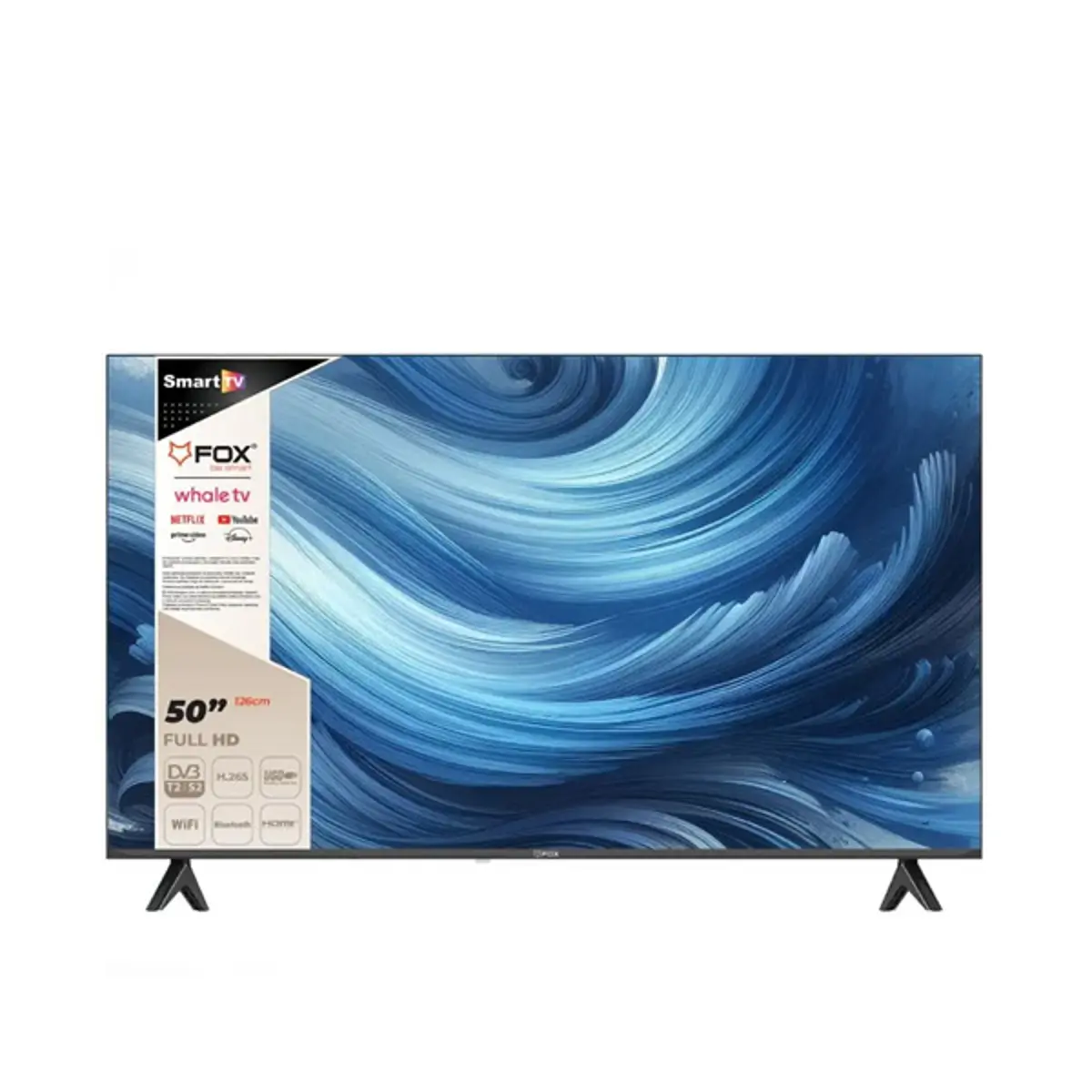 Televizor Fox 50WHA470E Smart, LED, Full HD, 50″(127cm), 	DVB-T/T2/C/S/S2
