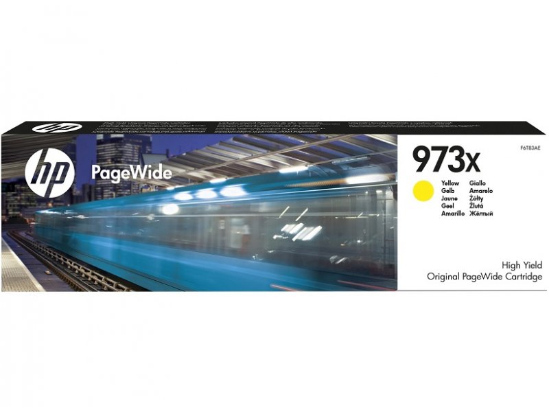 HP 973X High Yield Yellow PageWide Cartridge F6T83AE