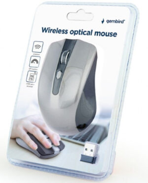 MUSW-4B-04-BG Gembird Bezicni mis 2,4GHz opticki USB 800-1600Dpi black/spacegrey 99mm.