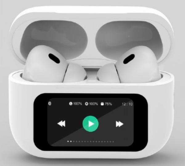 TWS-LCD-ANC-01-W Gembird bluetooth V5.1 slusalice, TWS, LCD display, Active Noise Cancelling, White