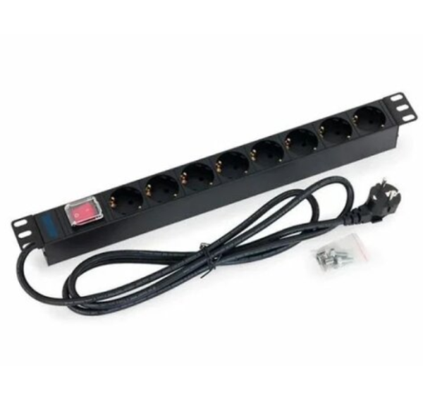 Razvodni PDU panel za rek 19in sa 8 uticnih mesta 1U