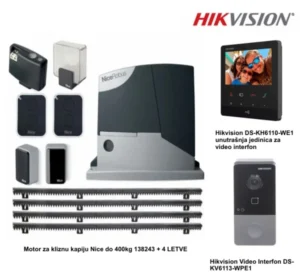 SET motor za kapiju i video interfon
