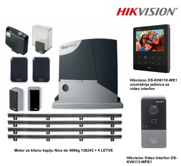SET motor za kapiju i video interfon