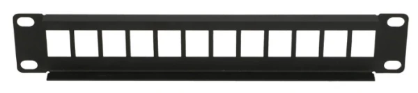 Extralink 12 Port 10 Patcpanel, Modular, 12 ports,Crni,Metal