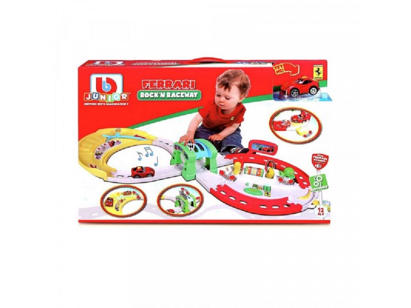 BURAGO JUNIOR ROCK AND RACEWAY SET – FERRARI