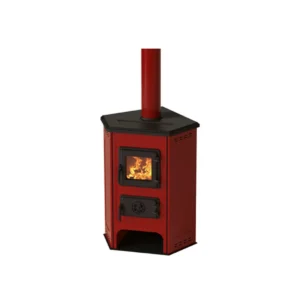 Peć na čvrsto gorivo MBS CORNER ECO crvena