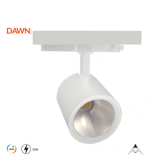 DAWN LED REF SINSKI  XS-22 22W 3000K BELI TROFAZNI