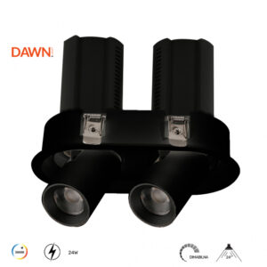 DAWN LED SVETILJKA TTV324 24W 3000K CRNA DIM
