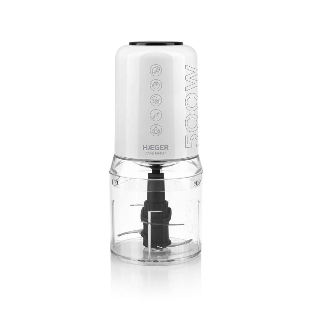 HAEGER CH-50W.008A SECKALICA 0,5L 500W 4 SEČIVA BELA