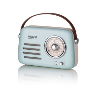HAEGER RB-BLU.002A RETRO FM RADIO BLUETOOTH, USB, AUX 5W PLAVI