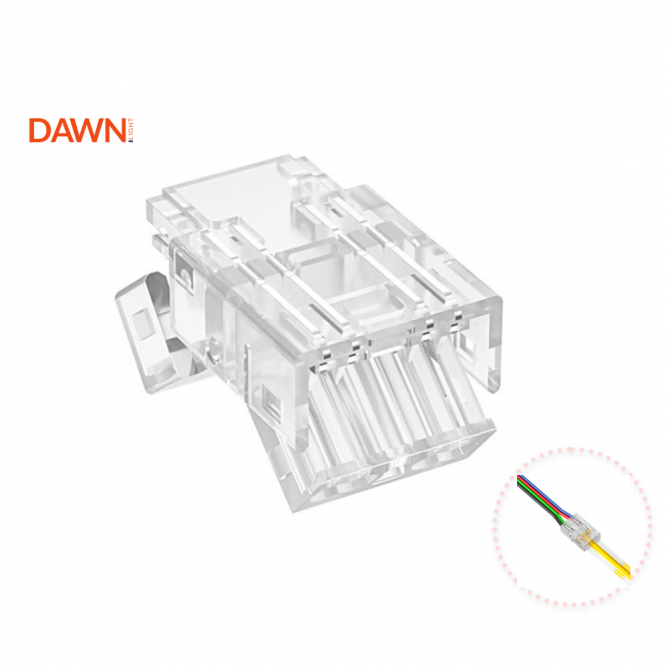 KONEKTOR ZA LED TRAKU COB X10C-4P (10mm, 4PIN) 10 kom