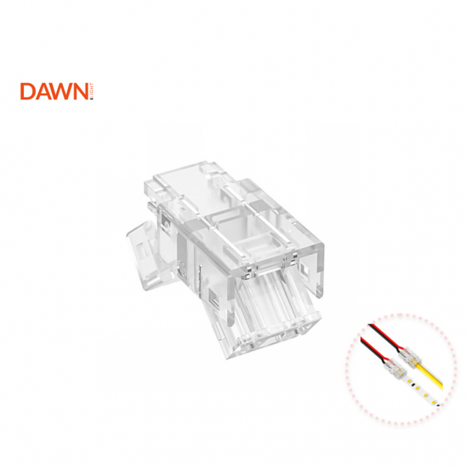 KONEKTOR ZA LED TRAKU SMD/COB X8C-2P (8mm, 2PIN) 10 kom