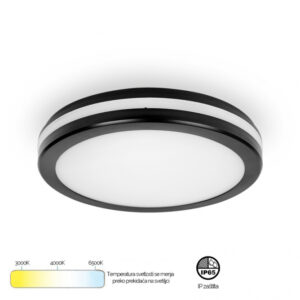 LED PLAFONJERA MONA-200-20W 3000/4000/6500K IP65 CRNA