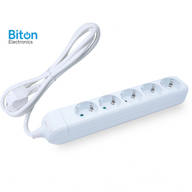 PRENOSNA PRIKLJUCNICA PETOSTRUKA 5M 3×2,5mm