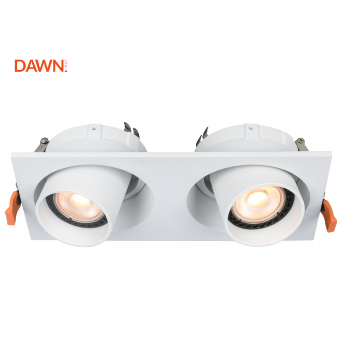 ROZETNA 718 2*GU10 BELA