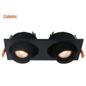 ROZETNA 718 2*GU10 CRNA