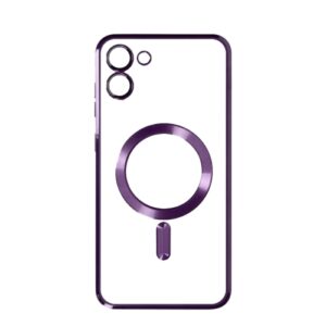 Silikonska futrola Magsafe Samsung A07 LJUBIČASTA