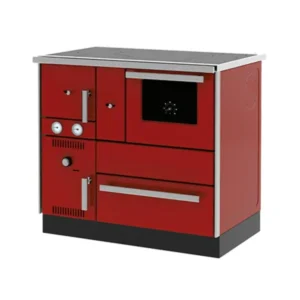 Etažni šporet Alfa Plam TERM 27 NR crveni, levi ECO