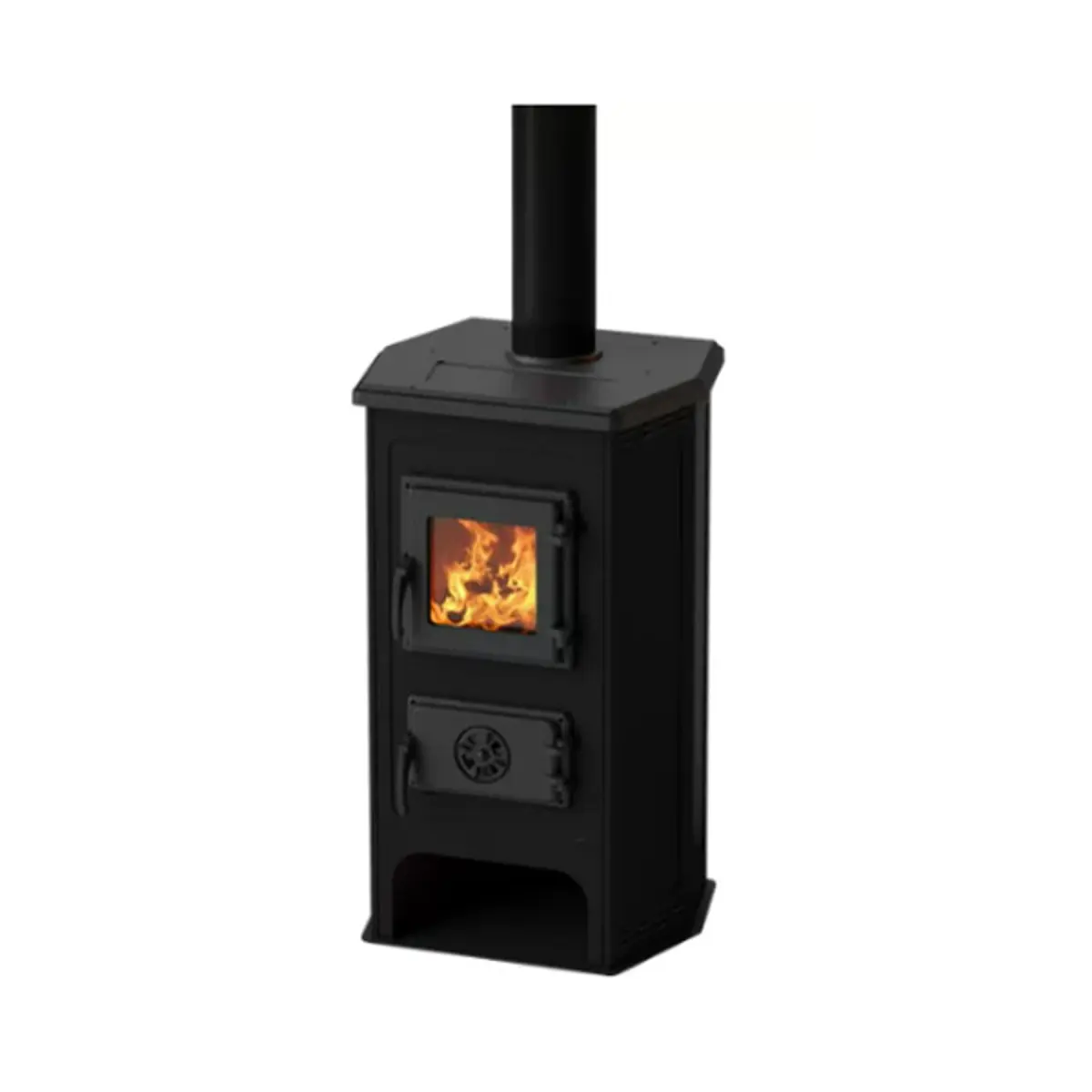 Peć na čvrsto gorivo MBS SD Hit ECO, crna