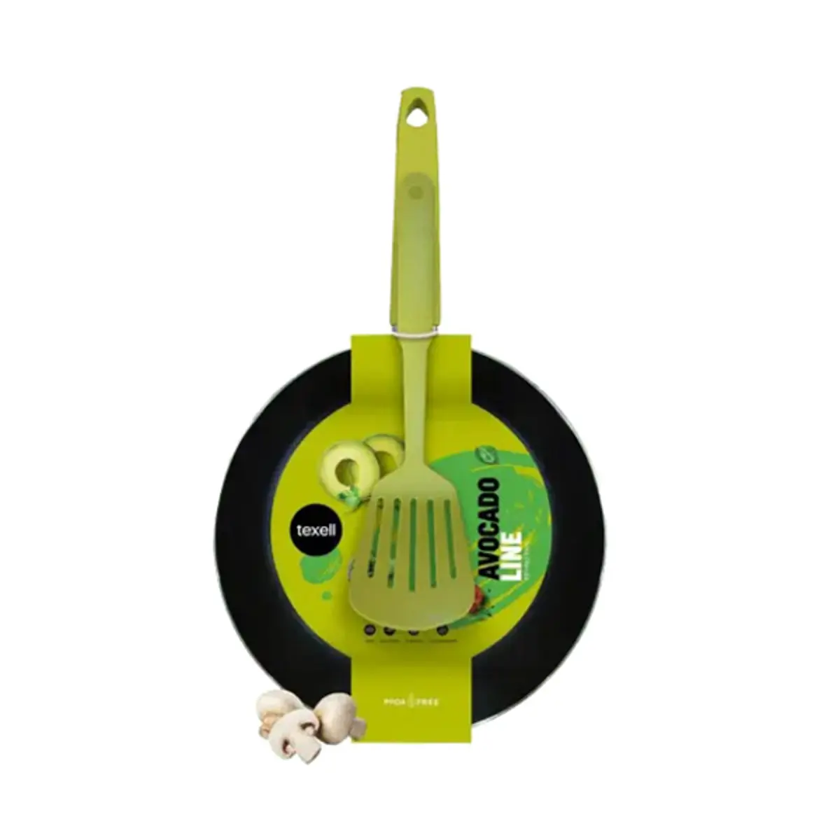 TEXELL Tiganj duboki sa špatulom Avocado 24cm TPA-D24