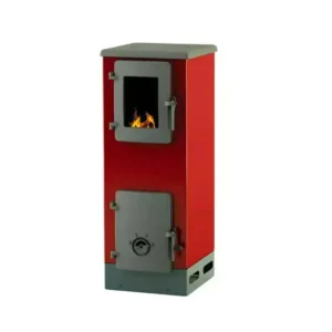 Peć na čvrsto gorivo Alfa Plam Vulkan S, ECO, crveni