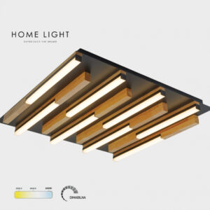 SOLEA 33 PLAFONSKA SVETILJKA 36W 3000/4000/6000K CRNA/DRVO DIM